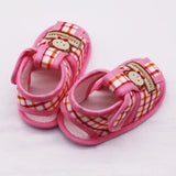 Baby Sandals Toddler Boy Girl Bear Pattern Hollow Sandals Cotton Infant Soft Sole Shoes First Walker Anti-slip Shoes