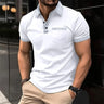 2023 Fashion Men's Short Sleeve Polo Shirt Man Plaid Collar POLO Tee Male Casual Collar T-Shirt Clothing