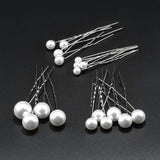 Fashion Metal U Shape Pearl Hairpin Clips Wedding Bridal Updo Ornaments Ancient Costume Modeling Hair Jewelry Accessories Gifts