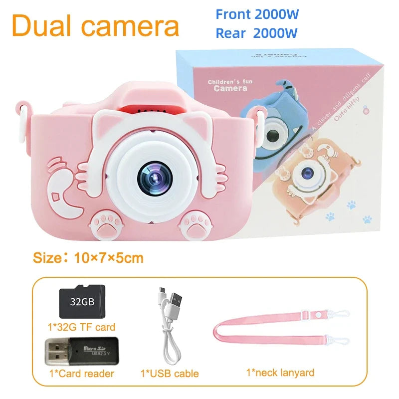 Child Camera Toy 1080P HD Screen Outdoor Toys for Girls Boys Chirstamas Gifts Mini Children camera Digital Camara Fotos Infantil