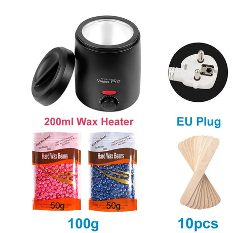 Wax Heater Machine for Hair Removal Paraffin Warmer Depilation Kit Waxing Melting Depilatory Dipping Pot