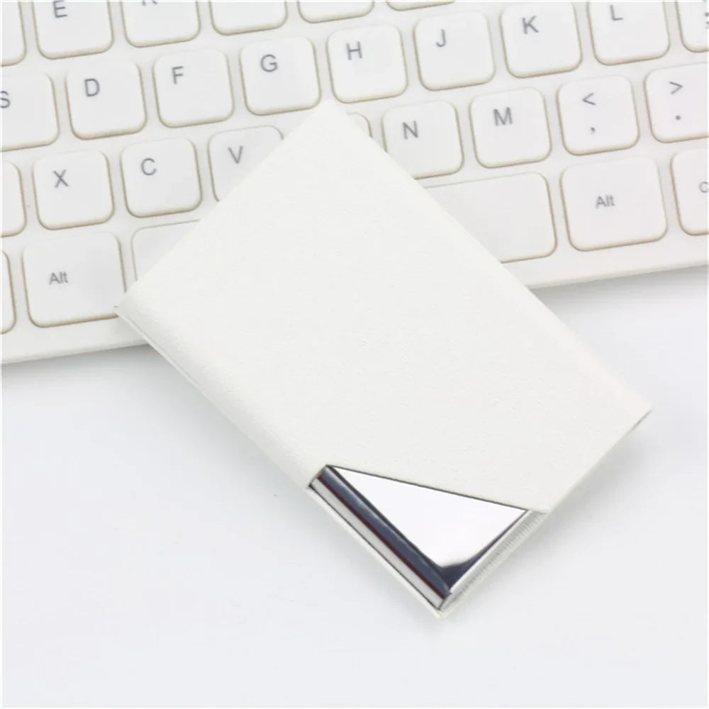 1/2PCS Creative Wallet Waterproof Stainless Steel Metal Box Silver Aluminium Business Id Credit Card Holder Pocket Case Cover