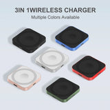 15W Magnetic Charger Adapter Charging Station USB-C Power Fast Charger 8PIN+Type-C for Apple Watch 9 8 7 for iPhone 14 15 Pro