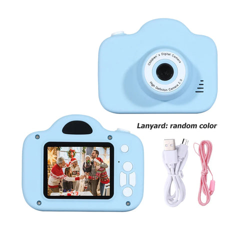 Mini Digital Camera Multifunctional Digital Camcorder Toy with Lanyard Digital Video Camera USB Charging for Kids Holiday Gifts