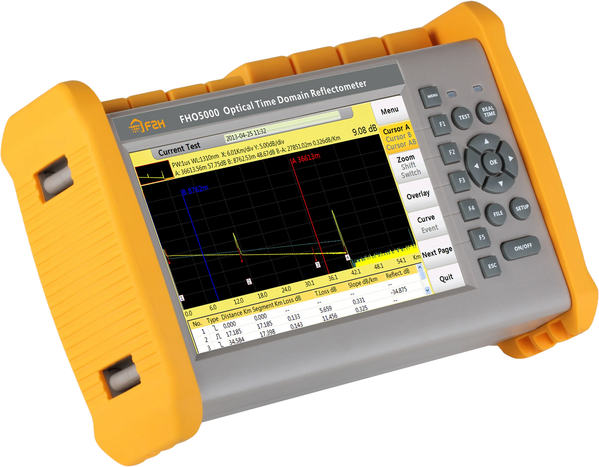 [Grandway Original] FHO5000 T43F PON OTDR 1310/1550/1625nm Optical Fiber Tester Equipment OTDR with OPM OLS VFL iOLM