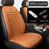 12V Heated Car Seat Cushion Cloth/Flannel Car Seat Heater Winter Warmer Seat Heating Car Accessories Heating Pads Set Universal