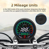 Universal Motorcycle Digital Speedometer Tachometer Fuel Gauge Dashboard Instrument Panel Meter LCD Display Turn indicator Light