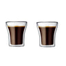 80/200ml Clear Double Wall Glass Espresso Coffee Cup Set Heat-resistant Beer Wine Cocktail Thermal Tea Drink Cups Drinkware Set