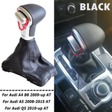 Auto Automatic Shift Knob For Audi A6 C6 A4 B8 A5 Q5 2009 2010 2011 2012 2013 2014 Gear shift knob boot