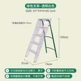 Modern Home Folding Ladder Transparent Acrylic Step Ladders Japanese Portable Telescopic Ladder Rack Creative Stairs Step Stool