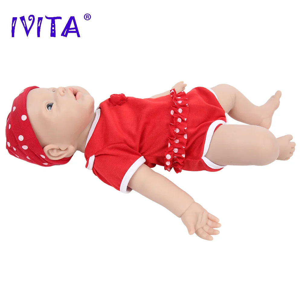 IVITA WG1526 16.92 inch 2.69kg Full Body Silicone Reborn Baby Doll  Realistic Girl Dolls Unpainted DIY Blank Baby Children Toys