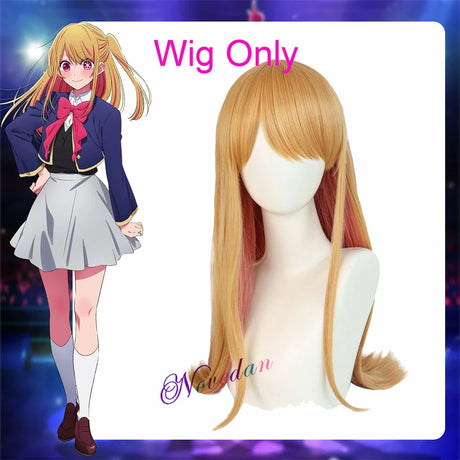 Anime Oshi no Ko Cosplay Ai Hoshino Ruby Akuamarin Arima Kana Cosplay Costume Girls School Uniform Aqua Lolita Dress Suit Wig