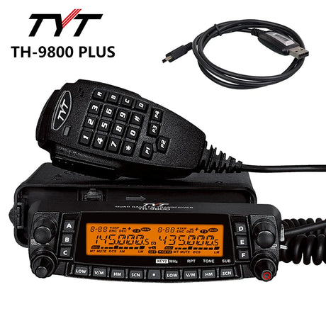 TYT TH-9800 PLUS+ Accessories Mobile Radio 50w Quad Band Transceiver TH9800 Walkie Talkie Car Truck Radio Repeater Scrambler