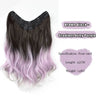 FORLISEE Synthetic Long Curly Hair Gradient Paris Painted Wig Patches With Increased Hair Volume And Fluffy Hair Extensions