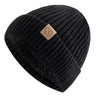 Warm Men's Winter Hat Vintage Striped Polyester Knitted Beanies Fleece Lined Thicken Winter Cap Women Men