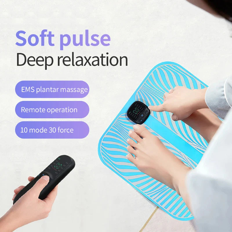 Pulse Massage Pad Rechargeable Portable Foot Massager Intelligent Massager Foot Cushion Leg Beauty Instrument