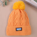 Winter Fur Pom Knitted Beanies Hat Female Plush Thicken Fleece-lined Warm Hats for Women Girl's Outdoor Woolen Thermal Gorro Cap