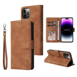 ZZXX Leather Wallet Phone Case For iPhone 15 Pro Max 14 13 Mini 12 11 XS XR X SE 2022 8 7 6 6s Plus Flip Card Slot Holder Cover