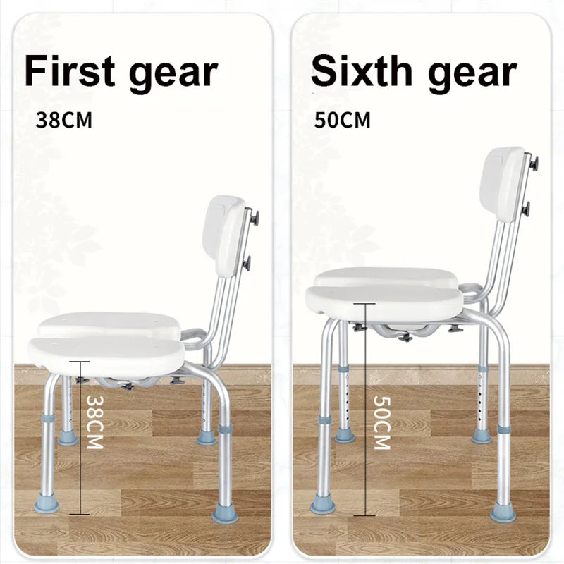 Disability Bath Chair Mobility Aids Elderly And Pregnant Women Foldable Anti-slip Stool Bathing For Handicap Bath Chair Aids