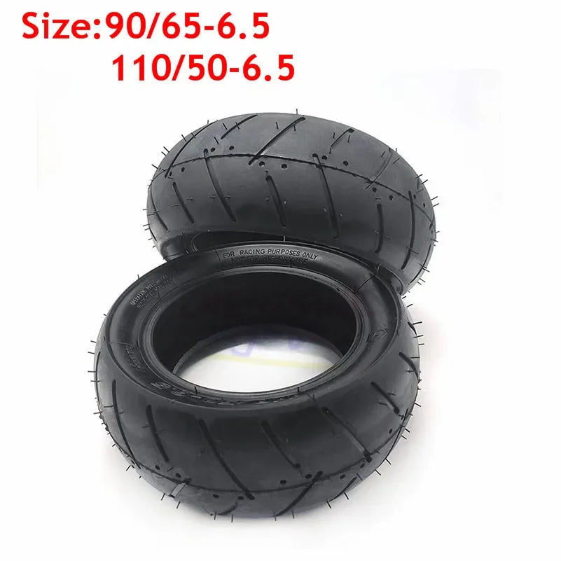 11 Inch Tubeless Tyre 110/50-6.5 90/65-6.5 Front Rear Tire for 38CC 47CC 49CC Mini Pocket Bike Gas Electric Scooter Wheel Parts