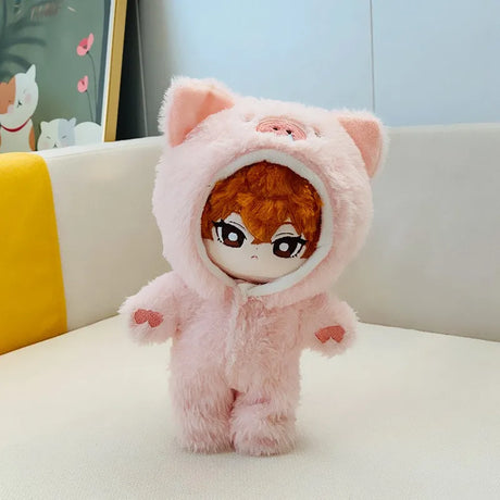 Doll Clothes for 20cm Idol Doll Outfit Accessories Green Dinosaur One-Piece Suit for Super Star Dolls Toys Collection Gift