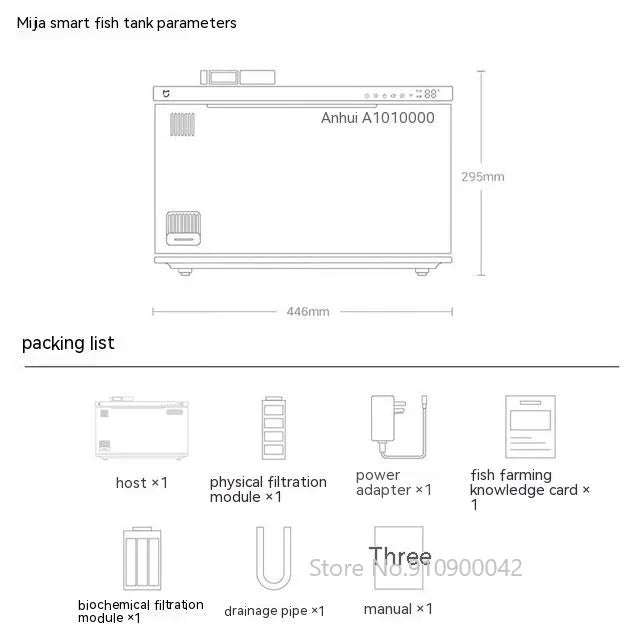 Xiaomi Mijia Smart Fish Tank MYG100 Work With Mijia APP Mobile controlled remote feeding  Smart Lighting System Light Aquarium