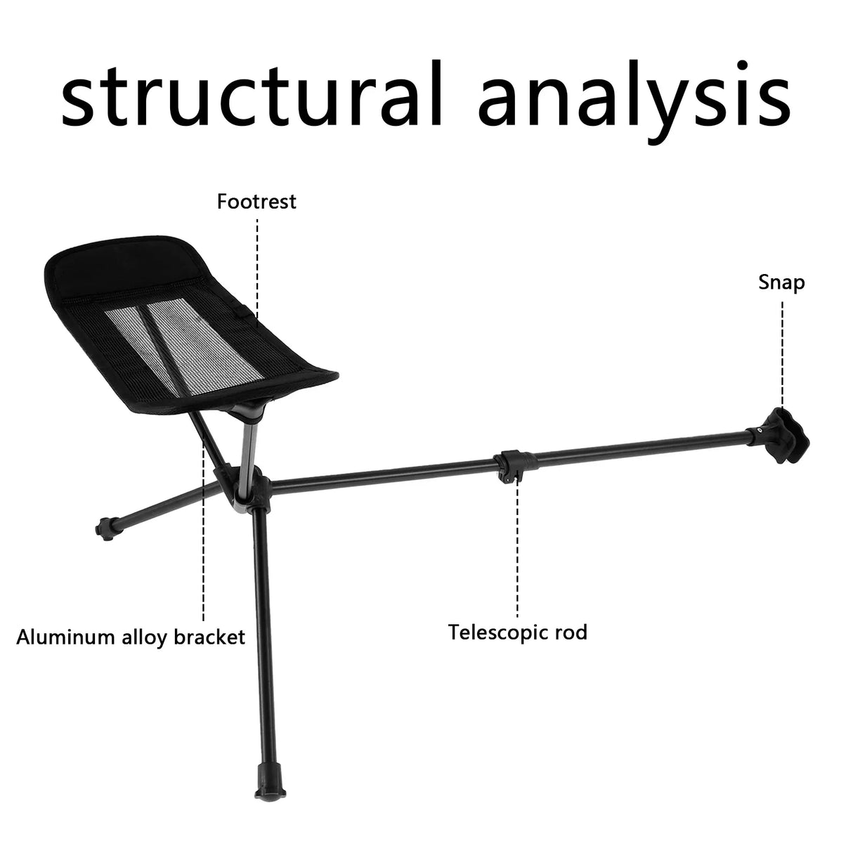 Travel Folding Chair Ultralight HighLoad Outdoor Camping Chair Foot Rest Portable Beach Hiking Picnic Seat Fishing Tool Recliner