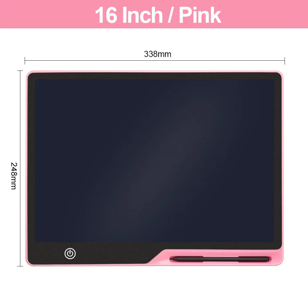 Educational Toys Writing Tablet For Kids 16-Inch LCD Drawing Board Children Gifts USB Charging Doodle Electron Handwriting Pad