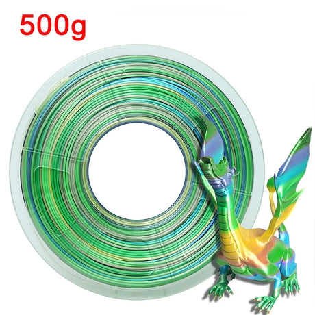 Silk Colorful 3D Printer Filament PLA Rainbow 3D Printing Materials 1.75mm Sublimation Universe Forest Candy Macaron Series pla