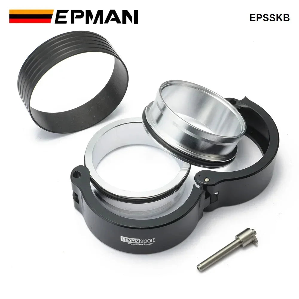 EPMAN HD Clamp System Assembly Exhaust V-band Clamp Quick Release For 2.0"/2.5"/2.75"/3.0" OD Exhaust / Intercooler Pip/Turbo