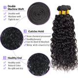 Brazilian Human Hair Bundles Water Wave Hair Weave Bundles Brazilian Curly Deep Wave Hair Bundles Remy Human Hair Extensions