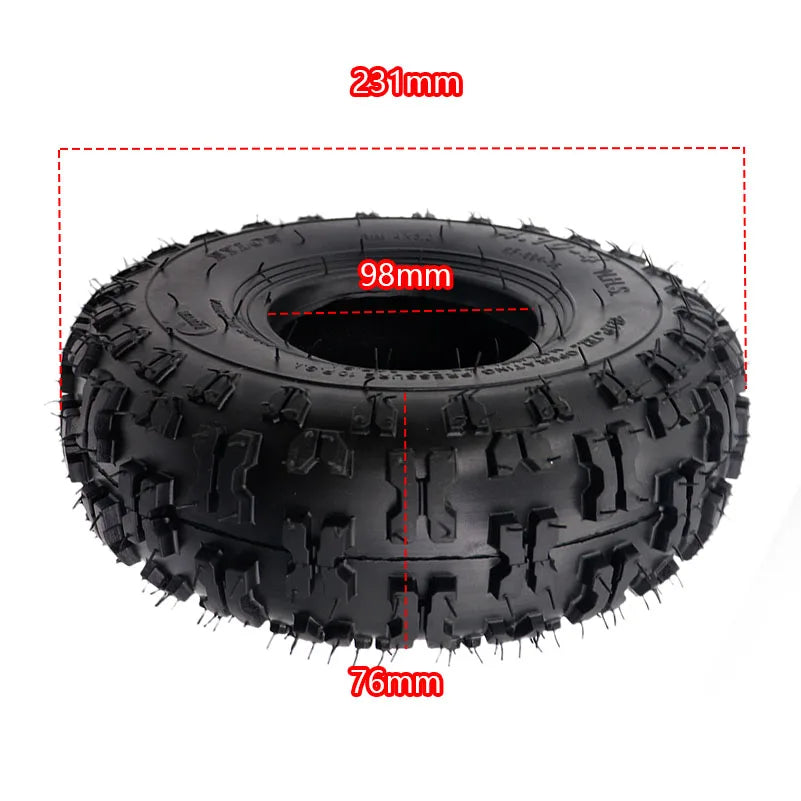 High performance 4.10/3.50-4 410/350-4 ATV Quad Go Kart 47cc 49cc Chunky 4.10-4 Tire inner tube Fit All Models 3.50-4 4" tire