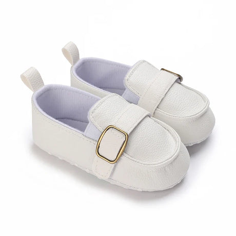 Newborn Baby Shoes Boy Girl Classical Sport Soft Sole PU Leather Multi-Color First Walker Casual Sneakers White Baptism Shoes