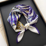 New 2023 Point 100% Mulberry Silk Scarf Fashion Women Summer Beach Small Scarves Shawl Bandana Hijab Pashmina Poncho 53*53cm