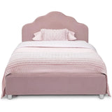 Delta Children Upholstered Twin Bed, Rose Pink