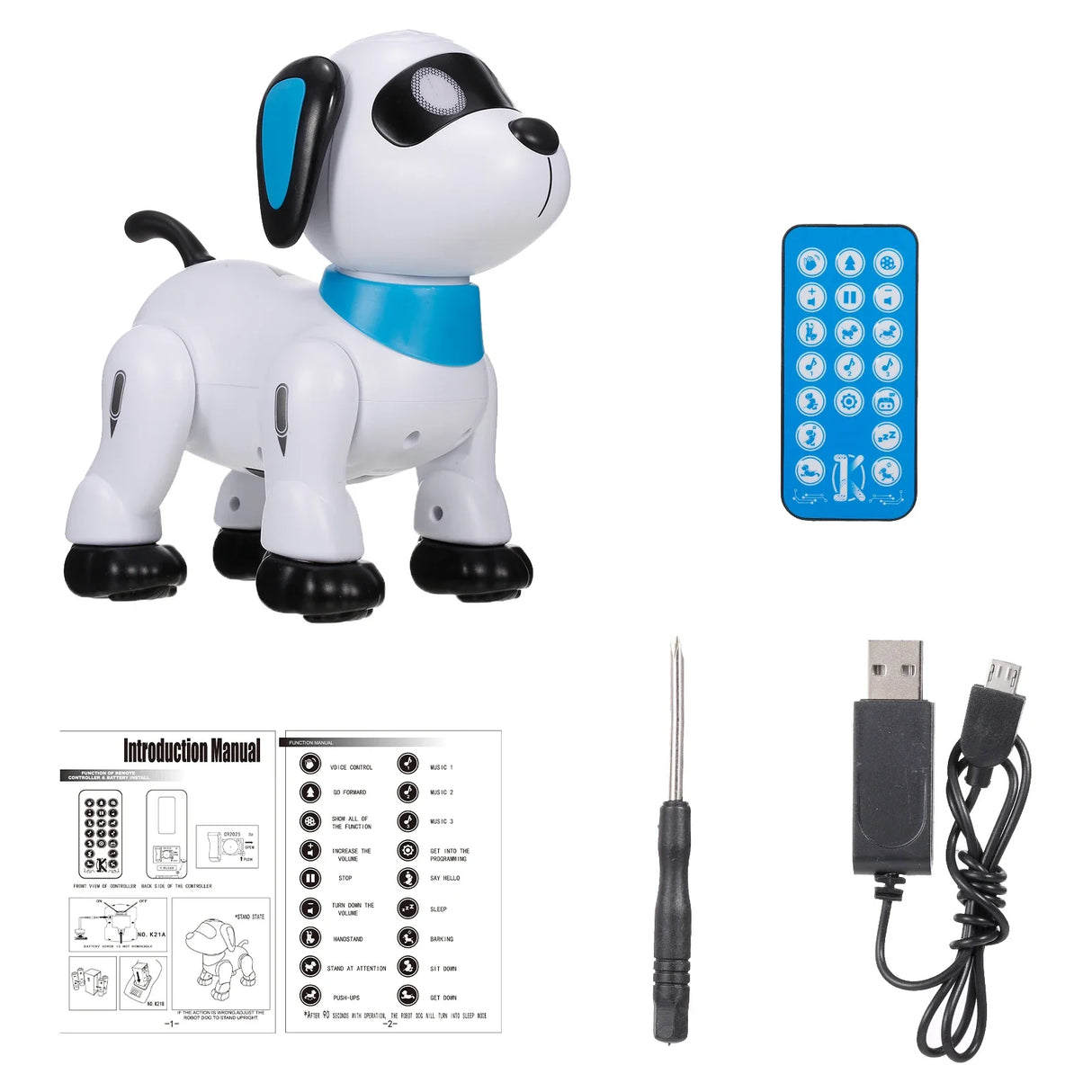 RC Robot Dog Electronic Walking Dancing Dog Intelligent Touch Remote Control Pet Dog Toy for Children's Toys Boys Girls Gifts