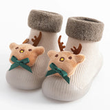 baby sock shoes for winter thick cotton animal styles cute baby floor shoes anti-slip first walkers 0-3 years Christmas gifts