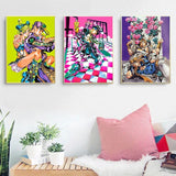 JoJo's Bizarre Adventure Poster Picture Japanese Anime Characters Canvas Painting Wall Art Living Room Boy Bedroom Decoration