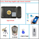 Intelligent Door Lock Video Intercom Compatible Electric Lock OR Wireless Remote Control ID Lock 125khz Wifi Access Control Lock