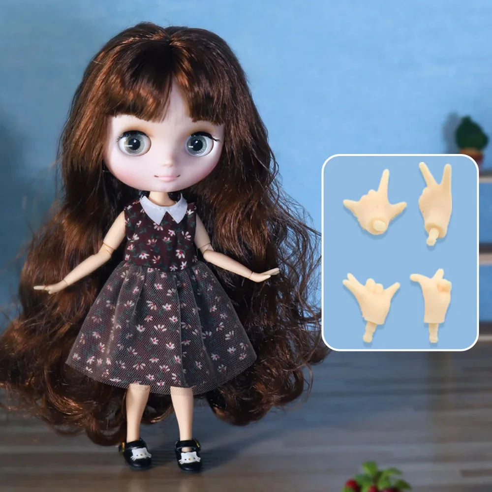 ICY DBS Blyth Middie Doll Joint Body 20CM Customized Doll Nude doll or Full Set Includes Clothes & Shoes DIY Toy Gift for Girls