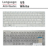 Laptop Keyboard Replace For Samsung NP-370R4E 450R4V 470R4E 450R4Q 455R4J 530U4E 450R4E US English Black White