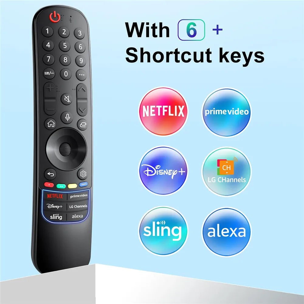 Voice Magic Remote Control MR23GA for LG Smart TV 2021-2023 with Pointer Flying Mouse AKB76043102 Compatible with MR21GA/MR22GA