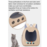 Cat Carrier Bag PU Portable Travel Outdoor Backpack for Cat Small Dogs Transparent Breathable Carrying Shoulder Bag Pet Supplies