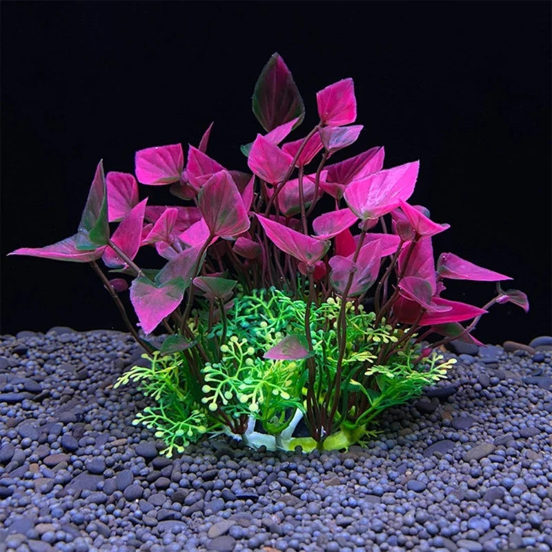 Green Artificial Leaves for Aqua-Terrariums Plants Fish Bowl Greenery Home Decor