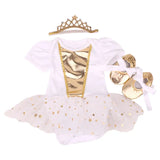 Baby girl Clothes elsa anna costume for Baby Infant Birthday Party Dress Tutus Newborn Jumpsuit Bebe Romper Little Girl Clothes