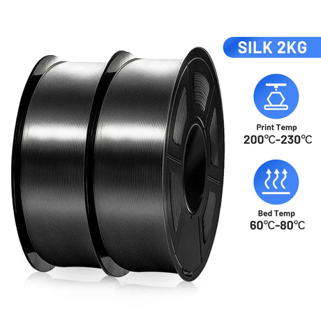 2KG PLA SILK Filament 1.75mm PLA Plus SILK 3D Printer Filament Print-rite CoLiDo High Gloss 3D Printing Materials