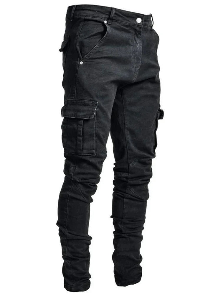 Mens Stretchy Skinny Ripped Jeans Men Slim Fit Denim High Quality Jean Fashion Sweatpants Hip hop Trousers Jogger Pencil Pants