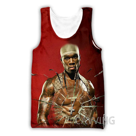 New Fashion Women/Men's 3D Print Rapper 50 Cent Tank Tops Harajuku  Vest  Summer Undershirt Shirts Streetwear  H01