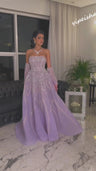 Prom Dress Saudi Arabia Exquisite Strapless A-line Floor Length Es Rhinestone Organza Customized Dresses