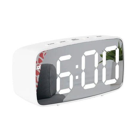 Snooze Function Digital Alarm Clock For Bedroom Bedside Led Square Single Face Desktop Digital Clock For Room